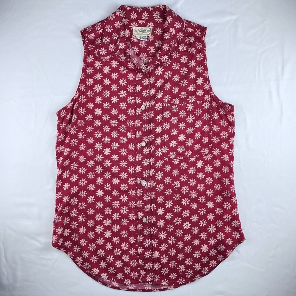 Vintage Guess Jeans Sleeveless Button Down Shirt